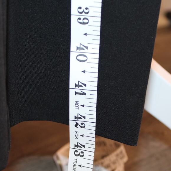 Liz Claiborne Black Trousers with STRETCH, Double Hook & Button Closure sz 10 - Picture 5 of 7